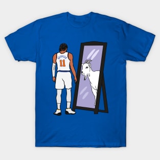 Jalen Brunson Mirror GOAT T-Shirt